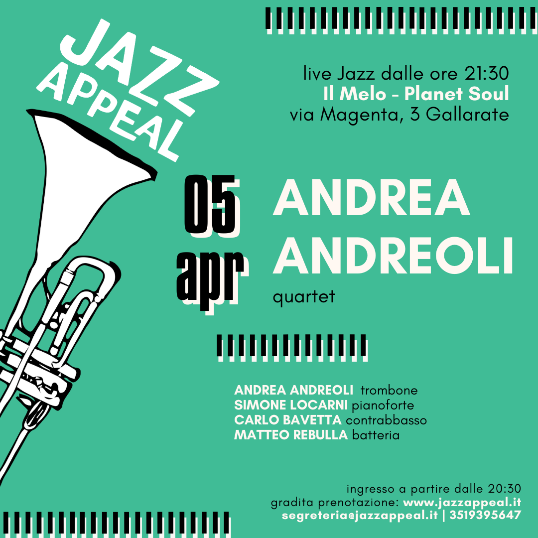 Andrea Andreoli quartet Jazz Appeal